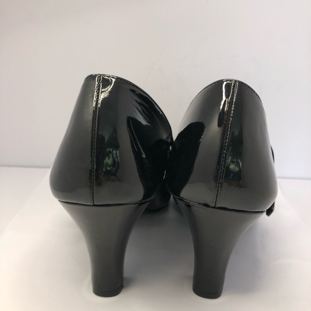 American Eagle Outfitter Black Patent Mary Jane Heels 10 Whimsigoth Classic - Picture 8 of 12